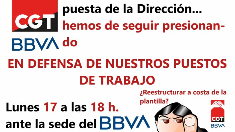 Concentración ERE BBVA