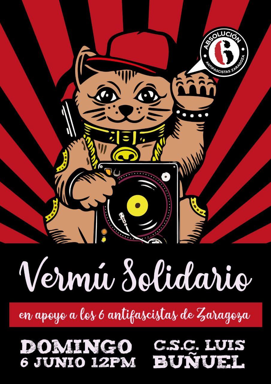 Vermú Solidario – 6 antifascistas de Zaragoza