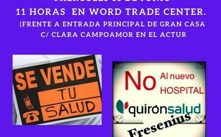 Concentración «No, no nos sumamos al carro de la privatización»