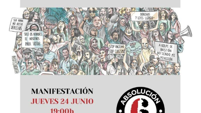 Manifestación Absolución 6 de Zaragoza
