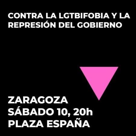 Concentración contra la LGTBIfobia y la represión del gobierno