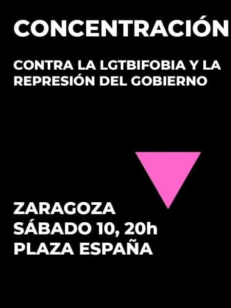 Concentración contra la LGTBIfobia y la represión del gobierno