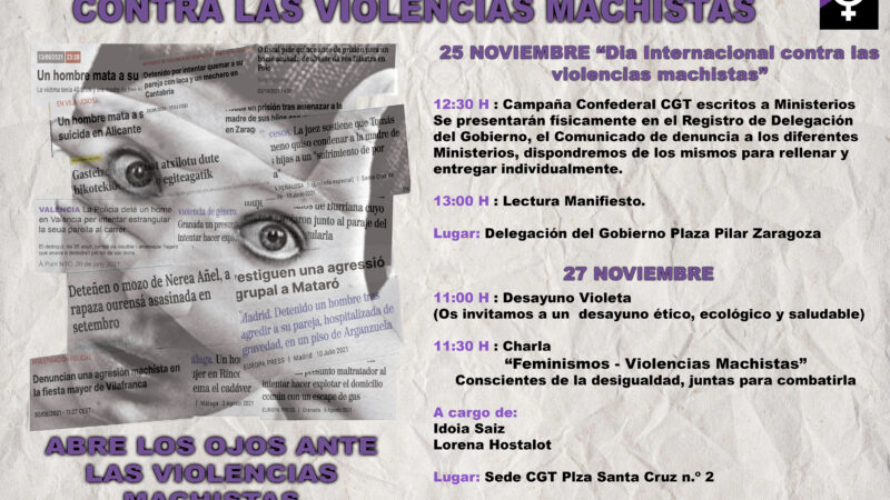 Jornadas contra las violencias machistas