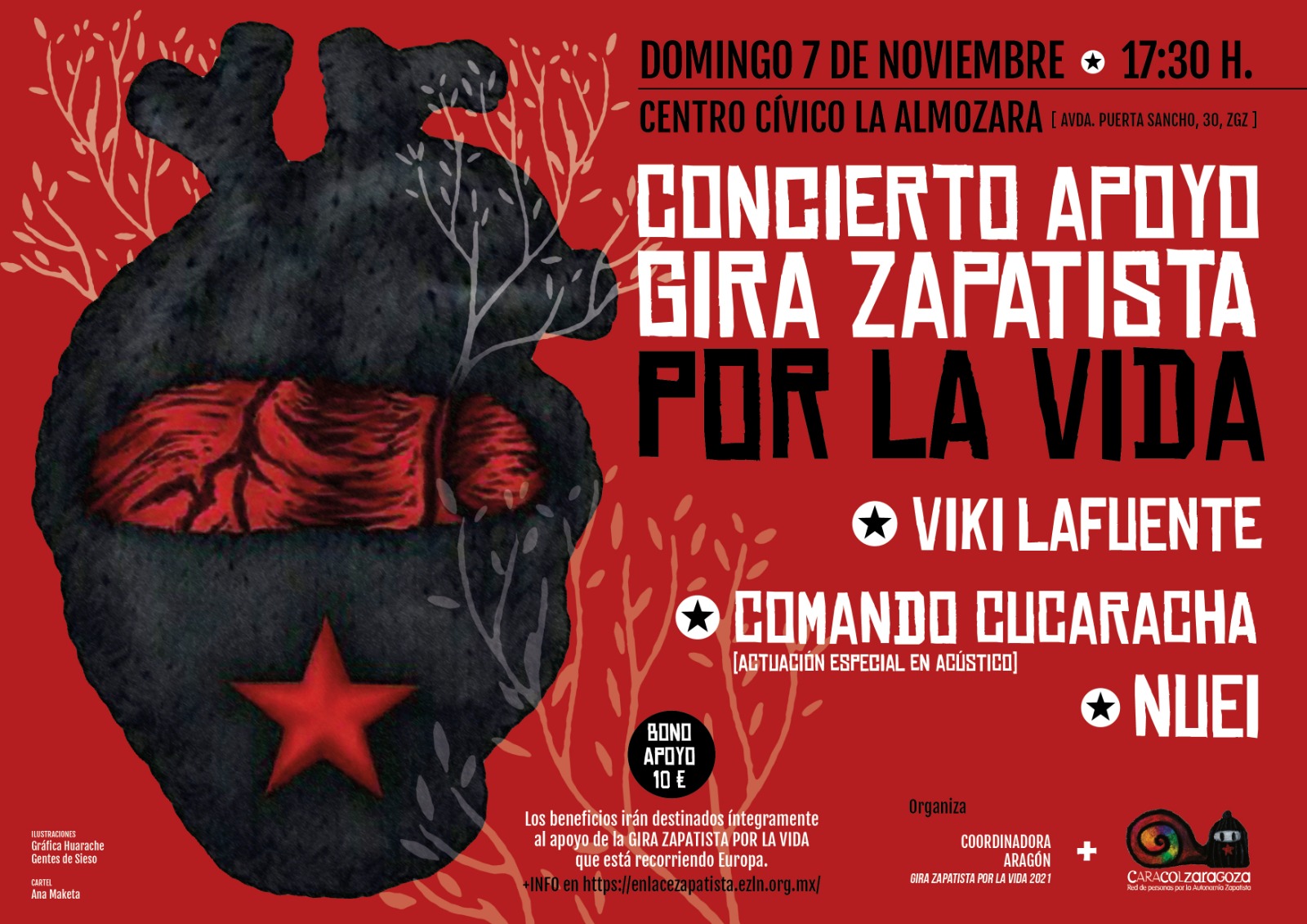 Concierto por la Gira Zapatista por la vida 2021