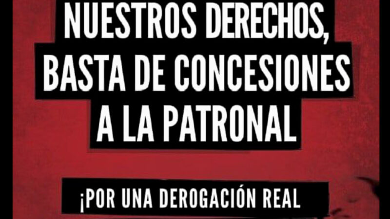 2F Concentración por la derogación íntegra de las reformas laborales