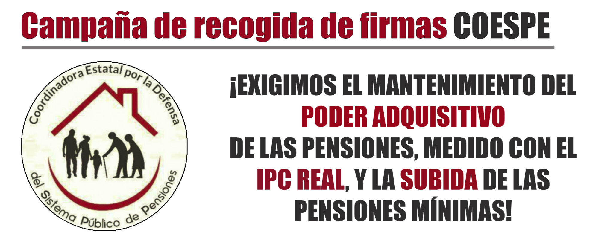 Campaña de firmas COESPE