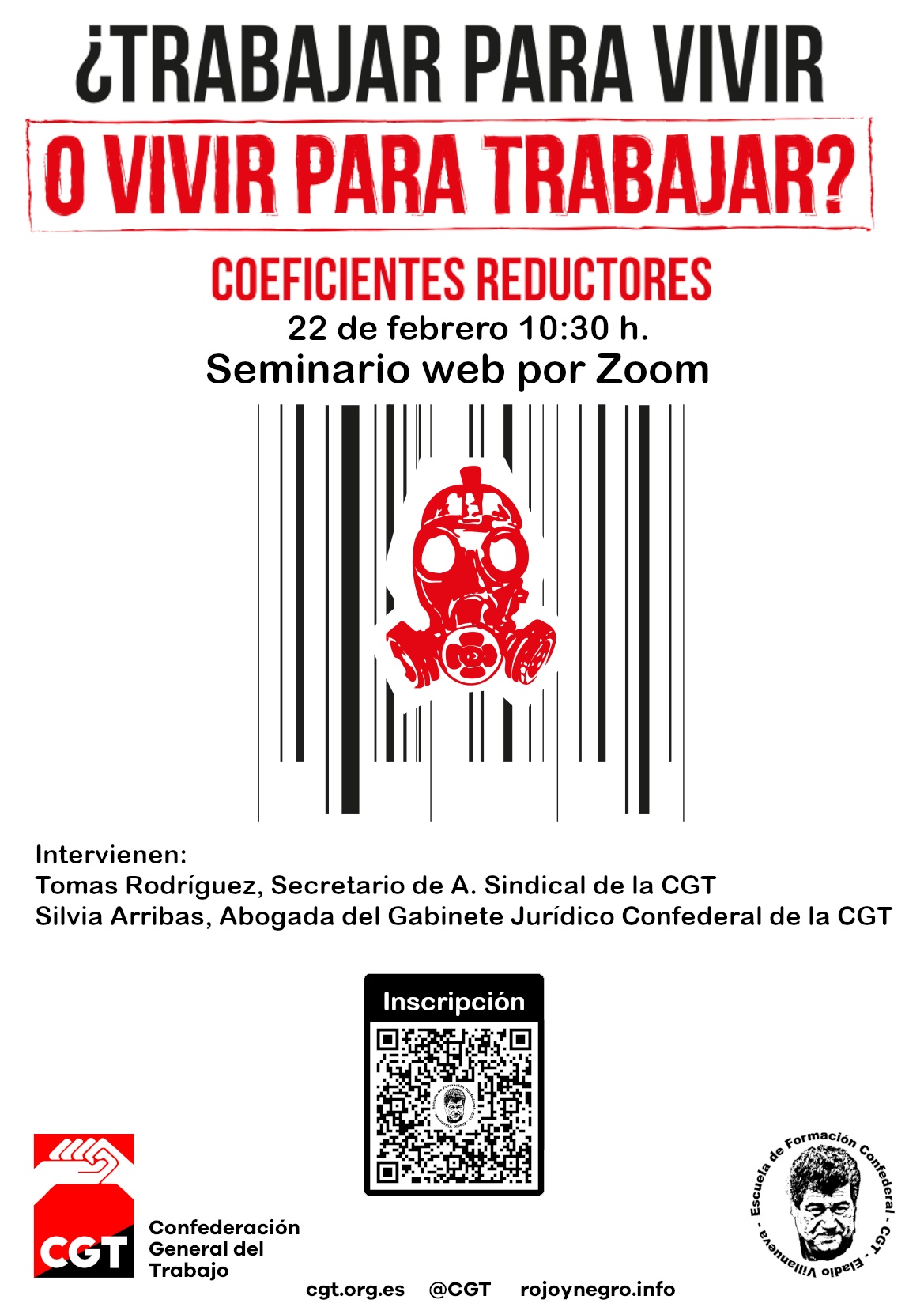 Seminario web ¿Trabajar para vivir o vivir para trabajar? – Coeficientes reductores