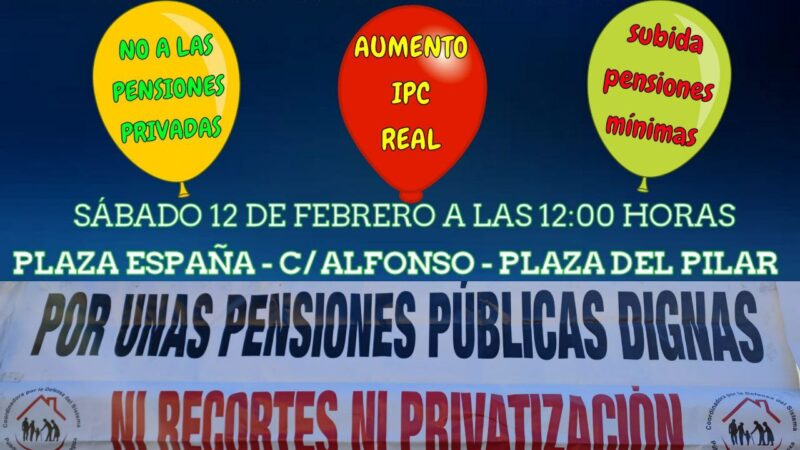 Manifestación estatal descentralizada de pensionistas