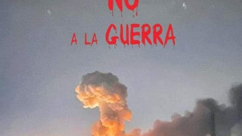 COESPE gritan ¡NO A LA GUERRA!