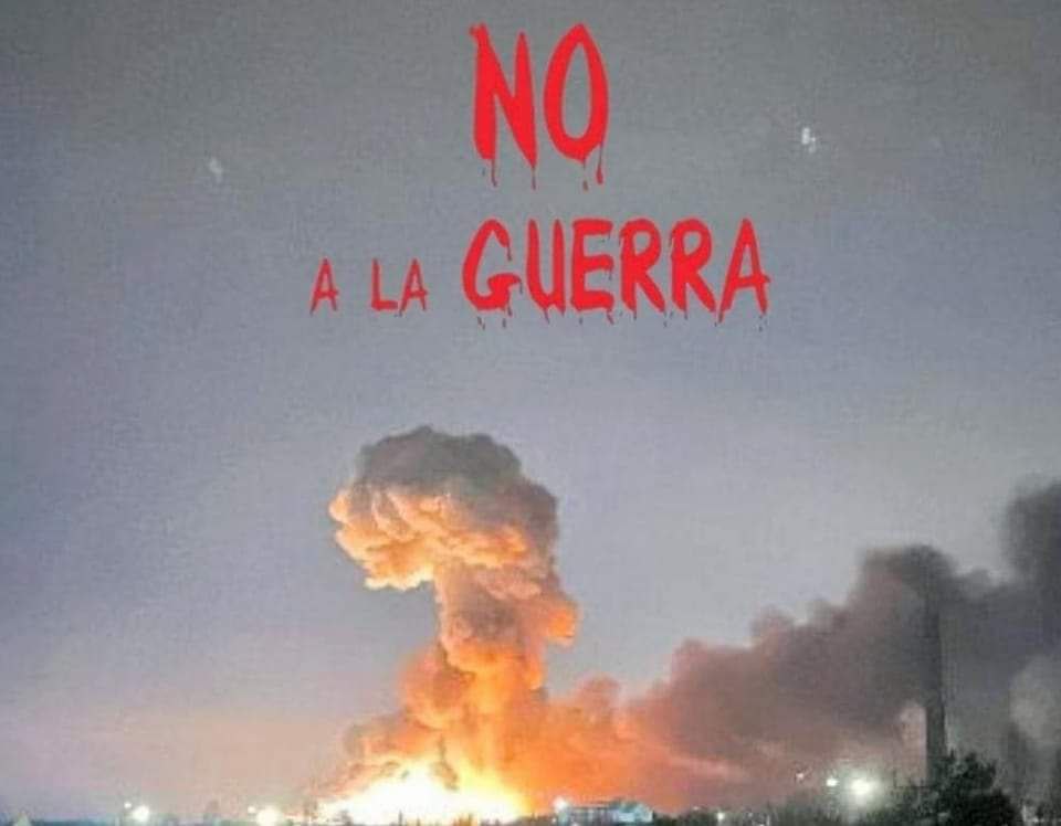 COESPE gritan ¡NO A LA GUERRA!