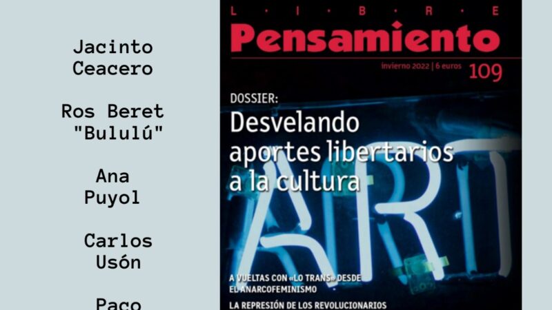 Presentación de la revista «Libre Pensamiento»