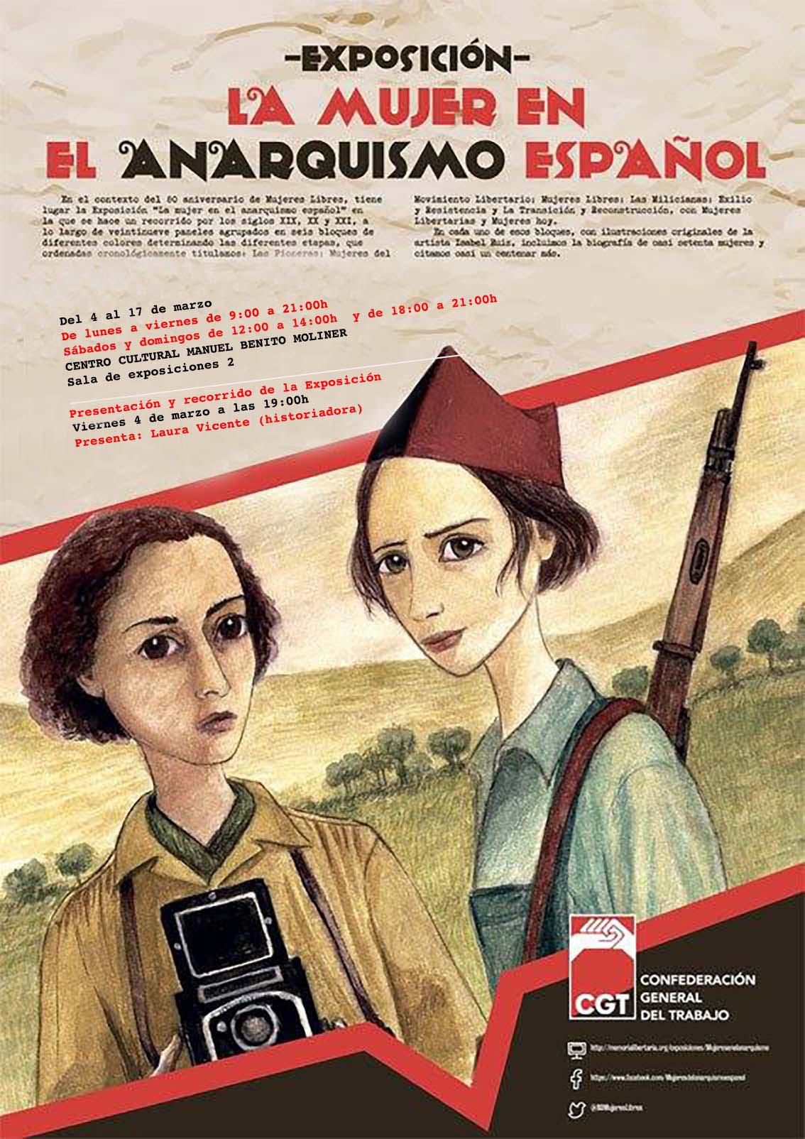 Inauguración exposición La Mujer en el Anarquismo español
