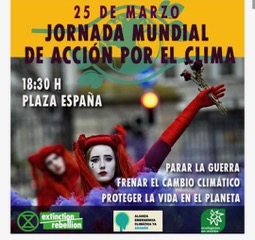 Jornada mundial de acción por el clima. Parar la guerra, frenar el cambio climático, proteger la vida en el planeta.