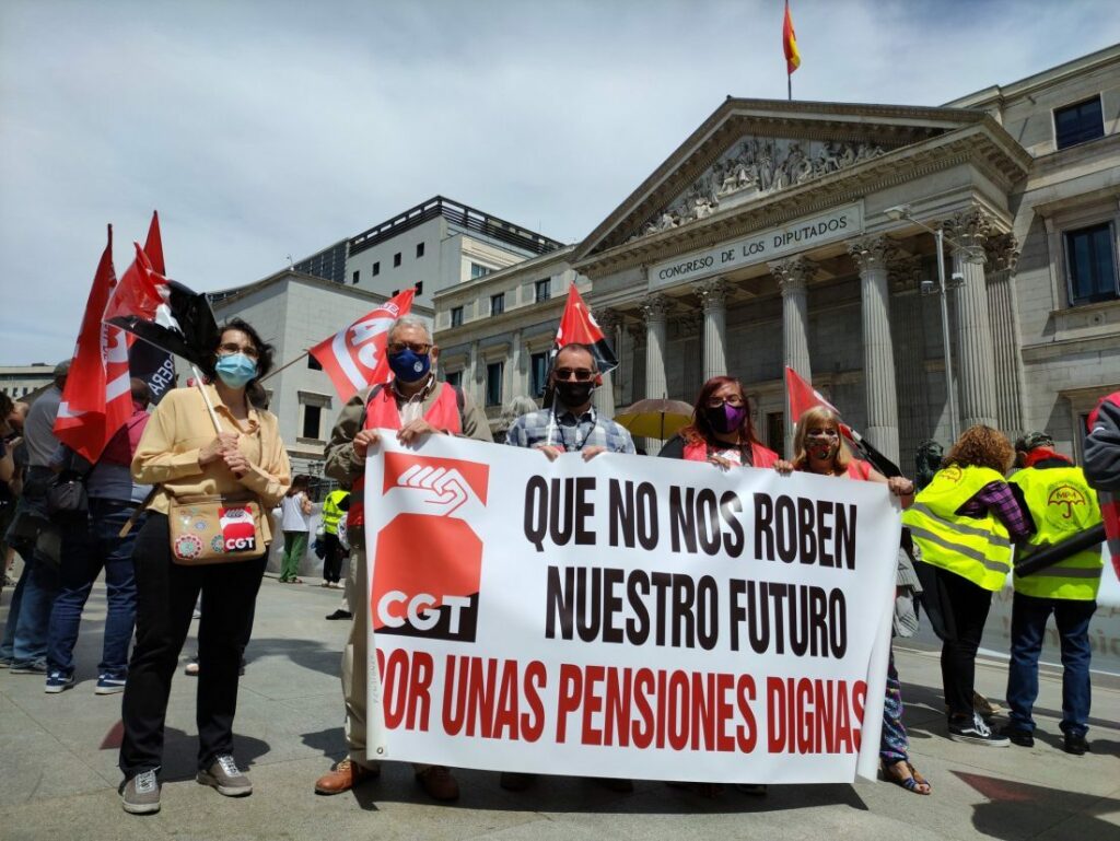 La CGT rechaza la privatización del sistema público de pensiones