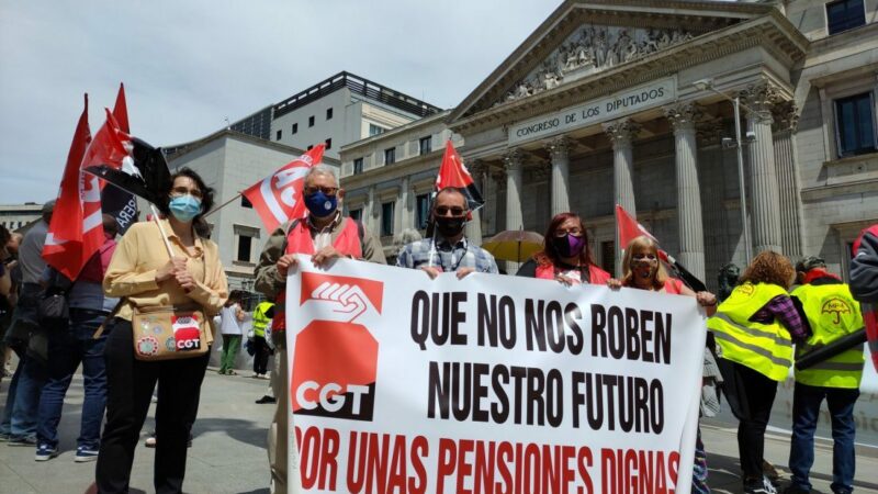La CGT rechaza la privatización del sistema público de pensiones