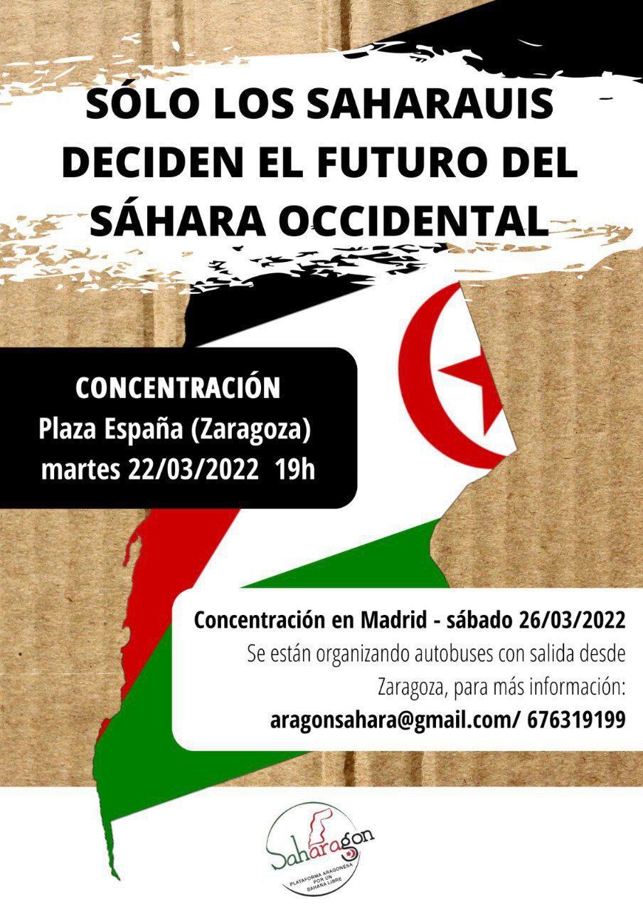 Concentración: Solo los saharauis deciden el futuro del Sáhara Occidental