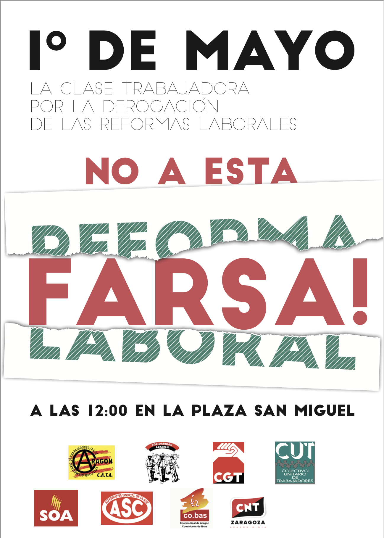 Manifestación 1 de Mayo en Zaragoza