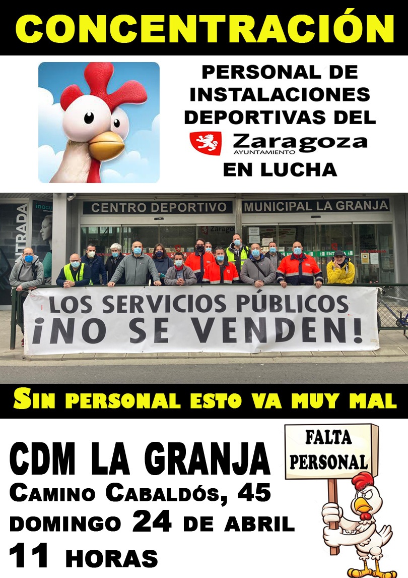 Concentración ¡Instalaciones Deportivas en lucha!