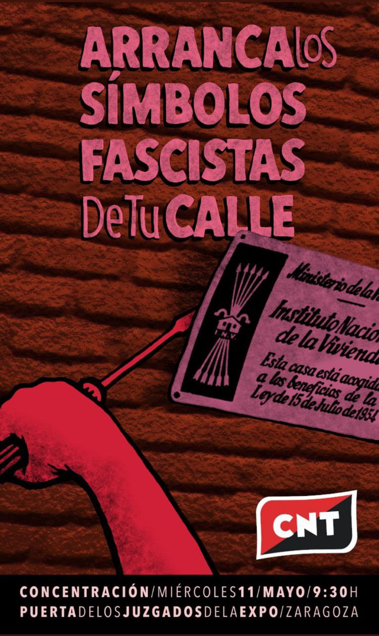 Concentración: Arranca los símbolos fascistas de tu calle