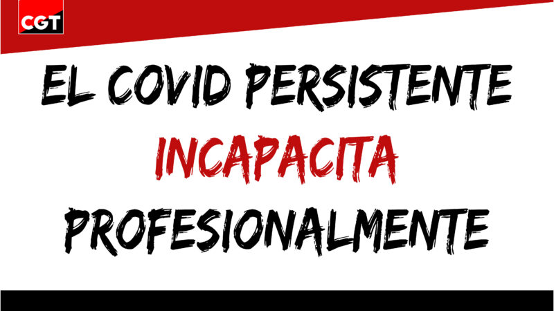 El Covid persistente incapacita profesionalmente