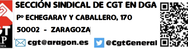 Campaña «Reclama tu plaza» de la Sección Sindical de CGT-DGA