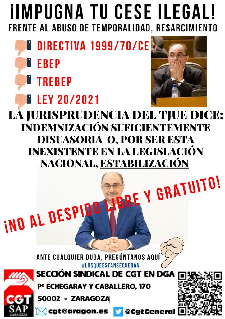 Campaña de impugnación de ceses ilegales ¡No al despido libre y gratuito!