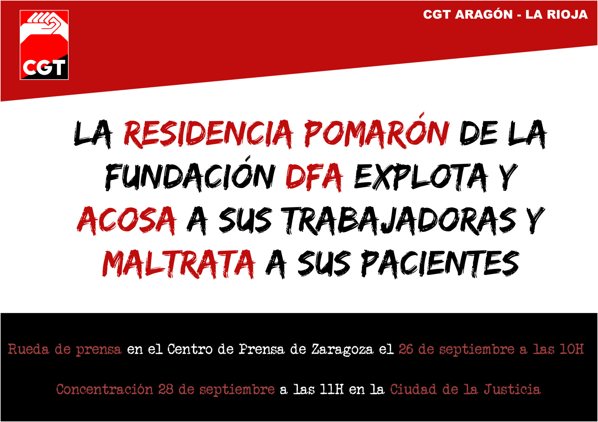 La residencia Pomarón explota y acosa a sus trabajadoras y maltrata a sus pacientes