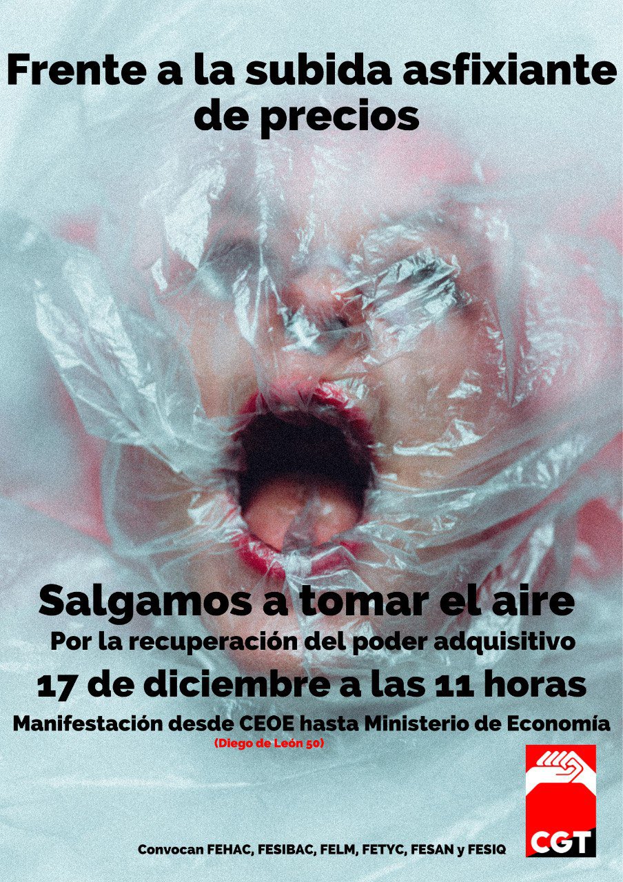 Manifestación: Por la perdida de poder adquisitivo.