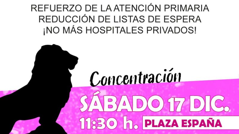 Por la Sanidad Pública. Concentración.