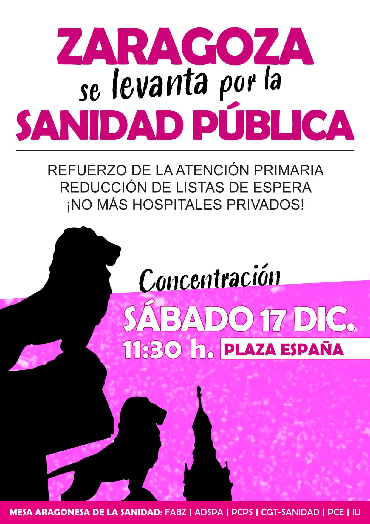 Por la Sanidad Pública. Concentración.