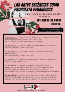 Curso: "Artes escénicas como herramienta pedagógica" @ IES Sierra de Guara, Huesca
