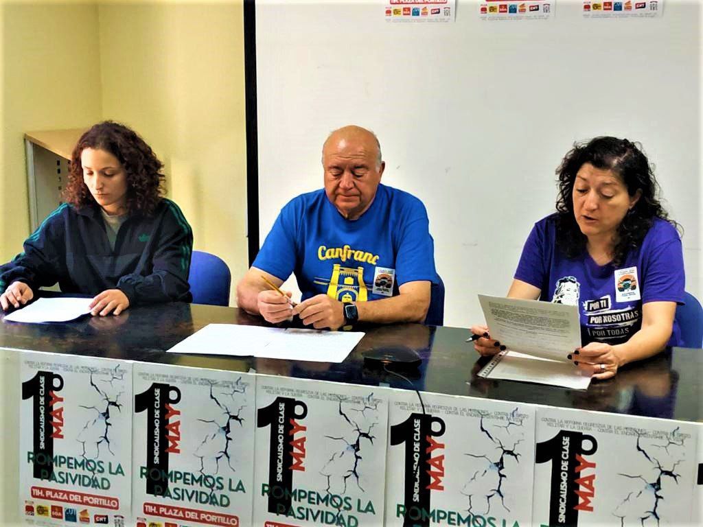 Los sindicatos combativos y de clase saldremos juntos a la calle   el 1º de Mayo en defensa de las pensiones, del sistema público y contra la guerra de Ucrania.