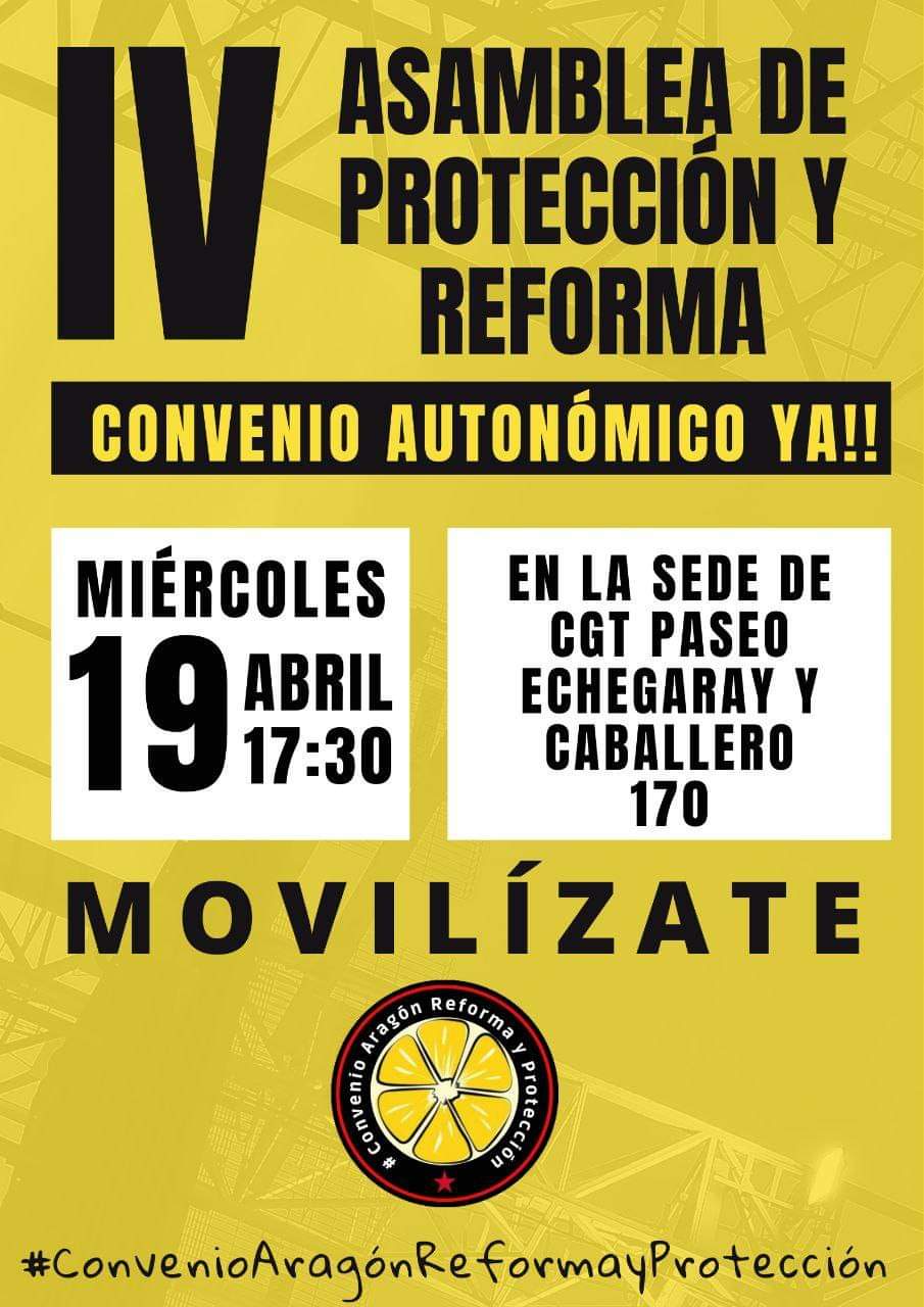 IV Asamblea Convenio Aragonés Educación y Reforma