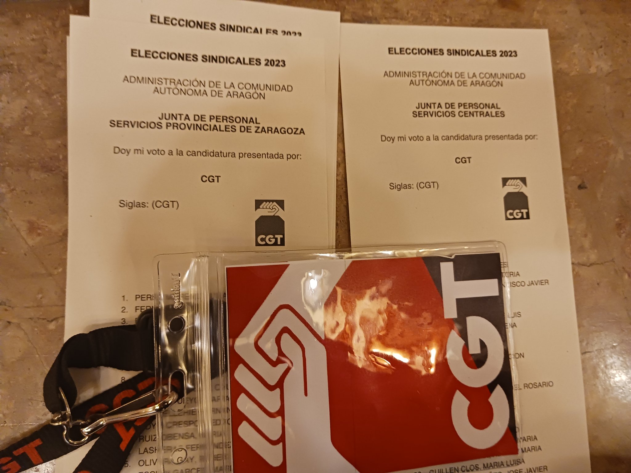 Excelentes resultados en elecciones sindicales en D.G.A.