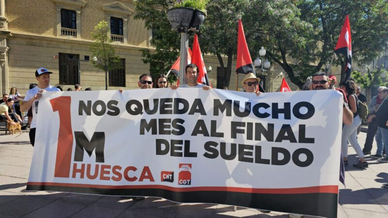 1º mayo de 2023 en Zaragoza, Huesca y Teruel.
