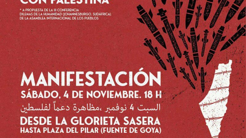 MANIFESTACIÓN,DÍA INTERNACIONAL DE SOLIDARIDAD CON PALESTINA