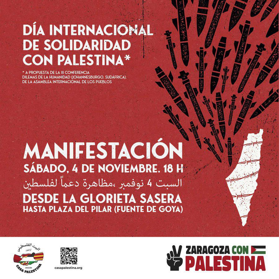 MANIFESTACIÓN,DÍA INTERNACIONAL DE SOLIDARIDAD CON PALESTINA