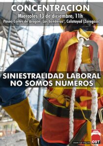 Siniestralidad laboral,No somos numeros @ Calatayud