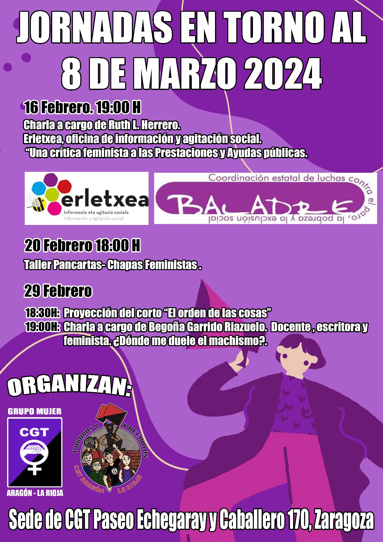 Jornadas entorno al 8 de marzo 2024