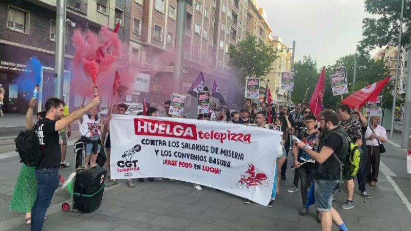 TELEPIZZA EN MADRID LLEVA 2 MESES SIN PAGAR A SUS TRABAJADORES. CGT RESPONDE A LAS MENTIRAS DE LA PATRONAL.