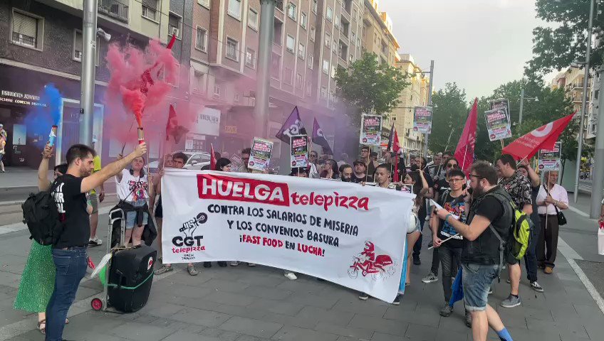 TELEPIZZA EN MADRID LLEVA 2 MESES SIN PAGAR A SUS TRABAJADORES. CGT RESPONDE A LAS MENTIRAS DE LA PATRONAL.