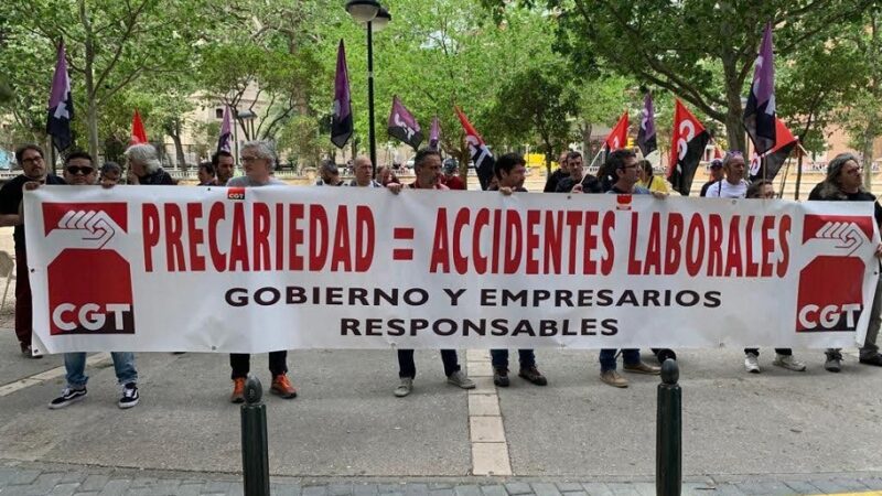 Terrorismo patronal: en lo que va de año ya han muerto en el Estado español más de 100 personas por accidentes laborales.