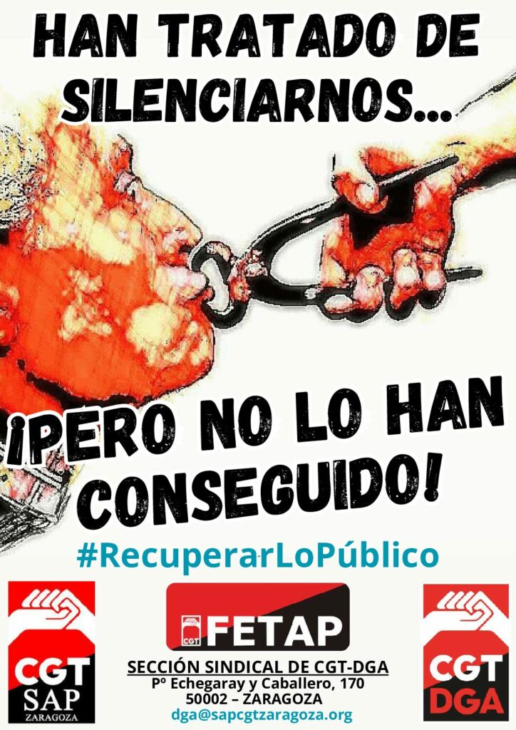 Han tratado de silenciarnos…¡ Pero no lo han conseguido!