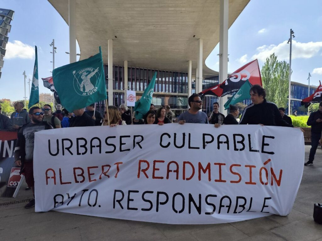 “El juzgado ha declarado la improcedencia del despido del compañero Albert”