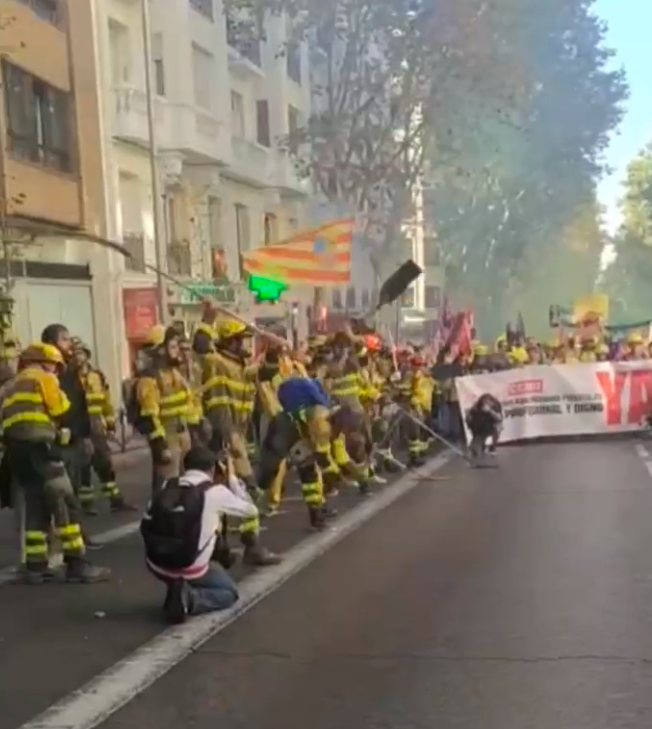 CGT Sarga presente en Madrid en la manifestación estatal de bomberos y bomberas forestales.