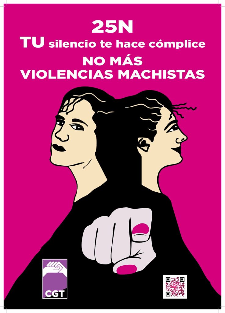 25N -Tu silencio te hace cómplice. No más violencias machistas