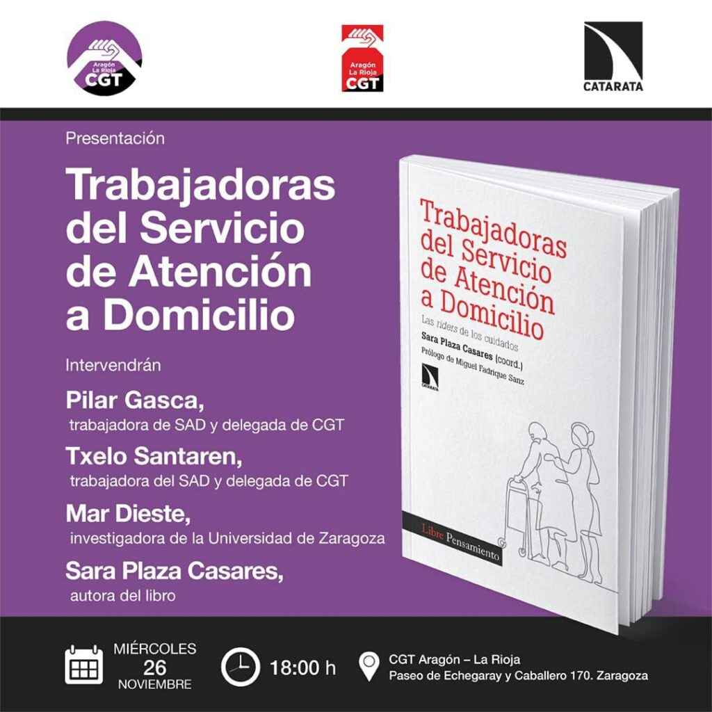 Presentación del libro “Trabajadoras del Servicio de Atención a Domicilio”