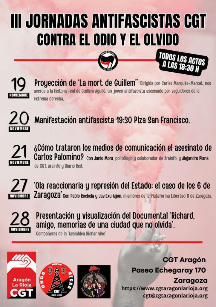 III Jornadas antifascistas