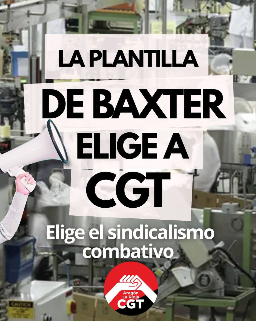 CGT irrumpe con fuerza en las elecciones sindicales de Baxter Sabiñánigo