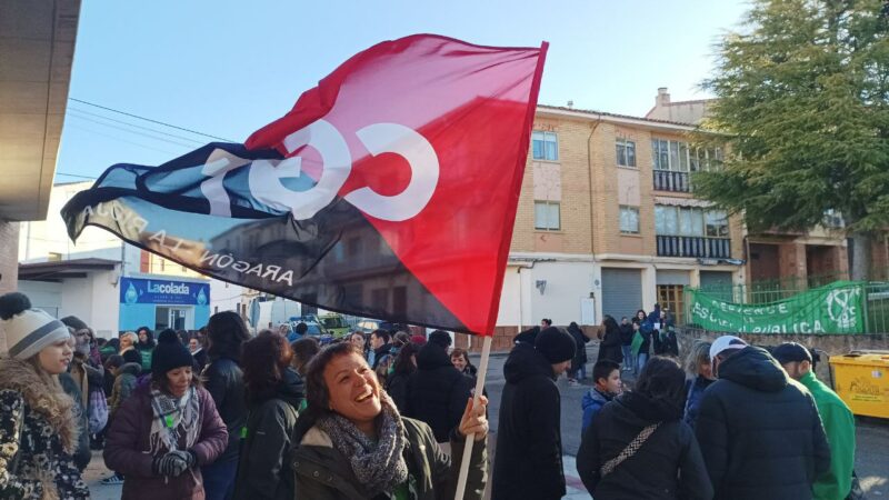 CGT llena las calles de Aragón contra la concertación de la Educación